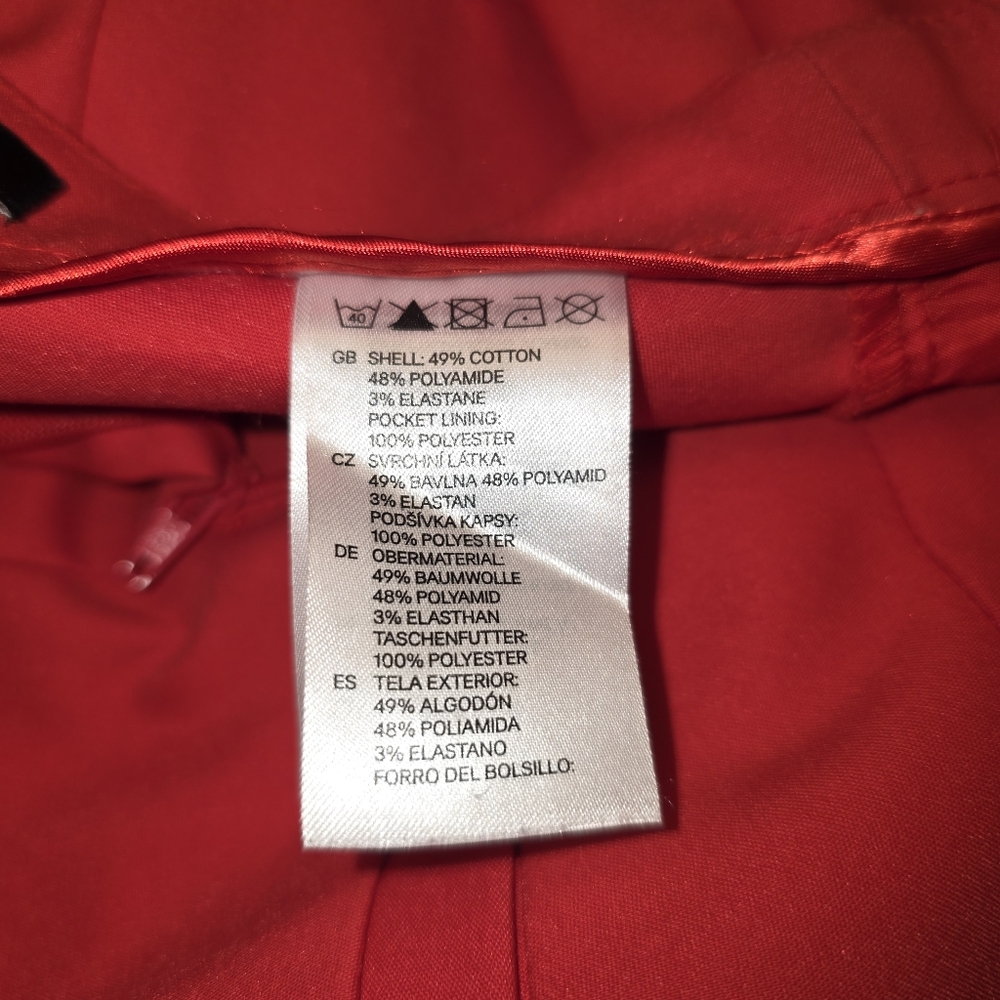 H&M Bright Red Mini Skirt Size 10 - Picture 8 of 9